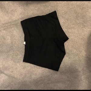 Black high waisted shorts